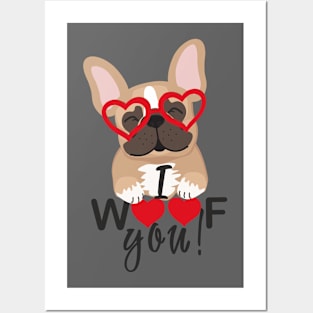 French Bulldog love Posters and Art
